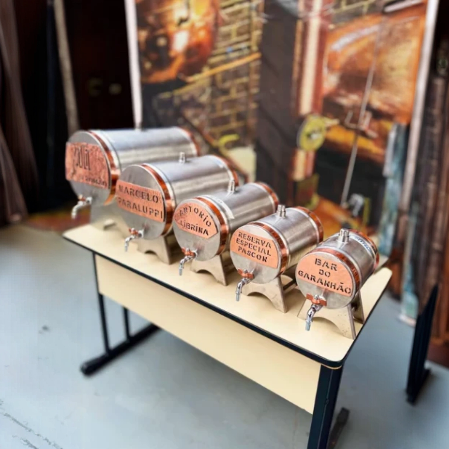 Barril de Cachaça Destilados Personalizado - Inox ou Cobre