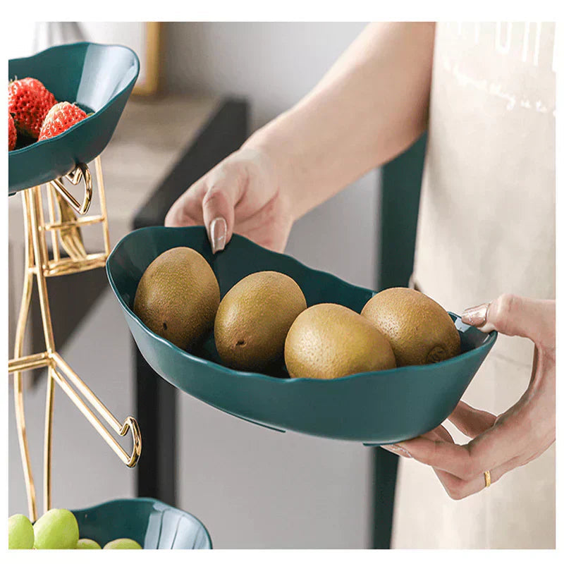 Fruteira de Mesa em Bambu - Exclusividade Organize Já