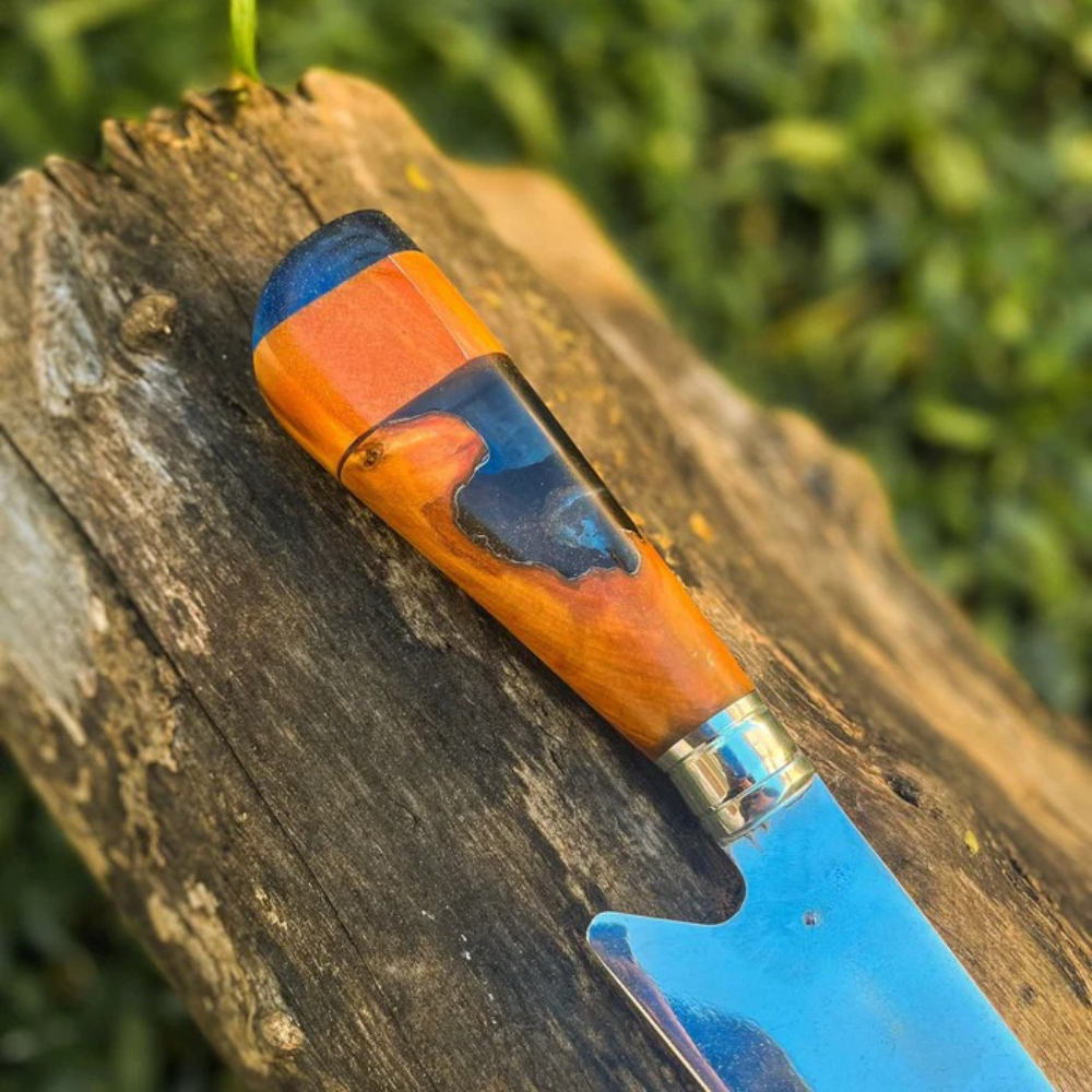 Faca artesanal para churrasco - Coleção Chama Eterna