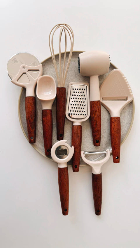 Kit de Utensílios (8 Peças) - CREME