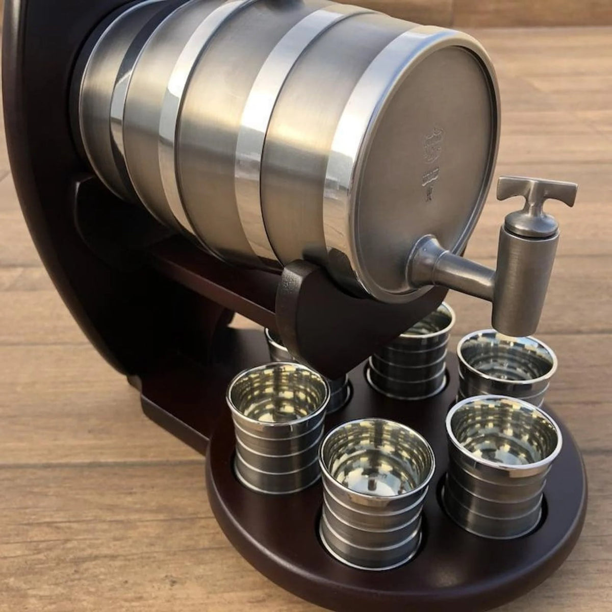 Barril de Estanho com Prato Giratório – de 3L a 25L
