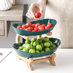Fruteira de Mesa em Bambu - Exclusividade Organize Já